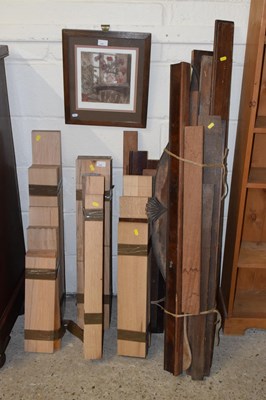 Lot 242 - A selection of hardwood boards and furniture...