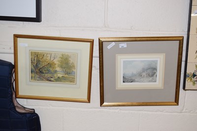 Lot 260 - Scanthbury study of a river scene, watercolour,...