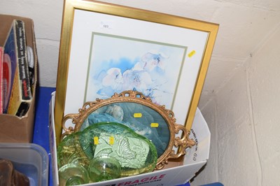Lot 583 - Mixed Lot: Pictures, glass ware etc