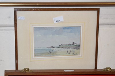 Lot 660 - Coastal watercolour signed W H Ford?