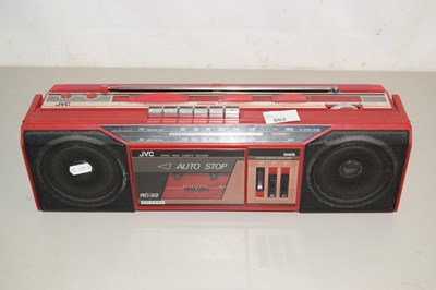 Lot 662 - A JVC portable radio cassette