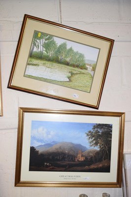 Lot 664 - View of a pond signed Rob Cobbold and The...