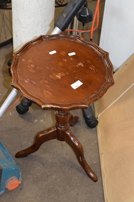 Lot 802 - Reproduction dark wood wine table