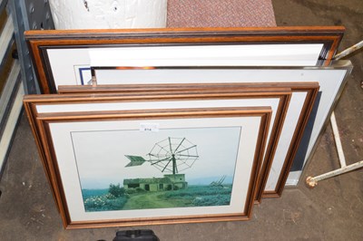 Lot 814 - Mixed lot of various framed pictures