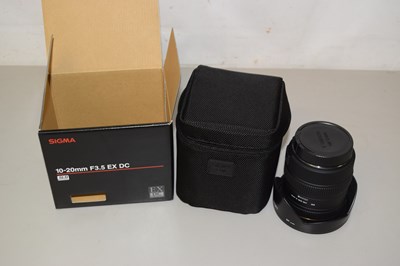 Lot 132 - A Sigma 10-20mm F3.5 EX DC lens