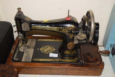 Lot 687 - A Singer sewing machine