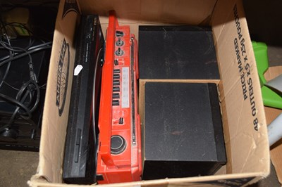 Lot 713 - An Aiwa turntable, Sanyo portable cassette...