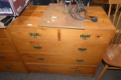 Lot 747 - Pine chest of drawers