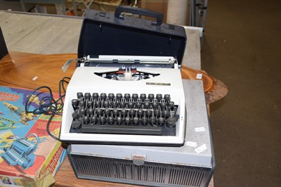 Lot 763 - A Tippa typewriter and a Ferguson reel to reel...