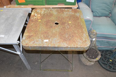 Lot 778 - Folding metal garden table