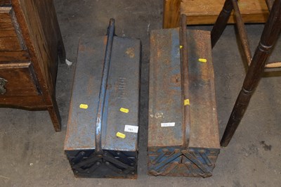 Lot 783 - Two metal toolboxes and contents
