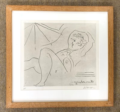 Lot 129 - Follower of Henri Matisse, Reclining nude,...