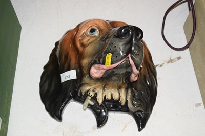 Lot 773 - A wall mounted Beswick dog