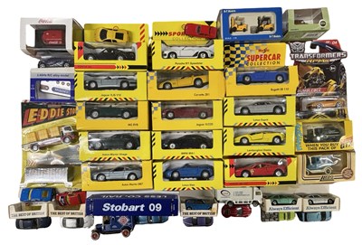 Lot 166 - A collection of mixed die-cast cars, to...