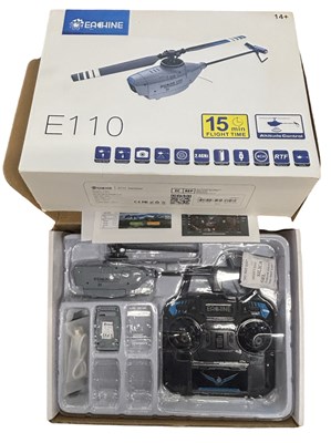 Lot 317 - A boxed Eachine E110 remote controlled helicopter