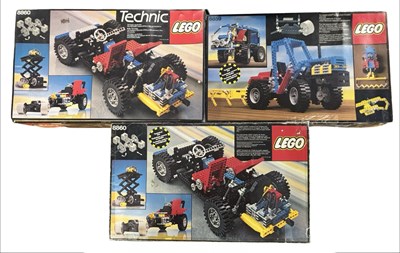 Lot 240 - Three boxed vintage Lego Technic sets, to...