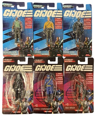 Lot 246 - Six carded G I Joe mini collectible action...