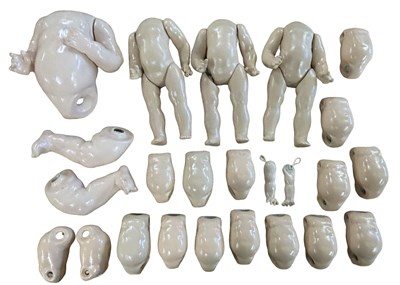Lot 266 - ONE BOX: Assorted doll torsos and limbs