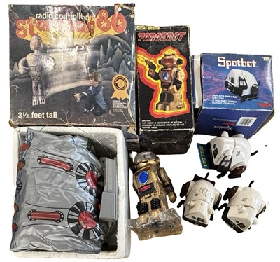 Lot 302 - A collection of vintage boxed robot toys, to...