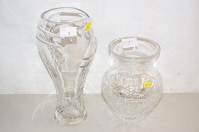 Lot 3 - A Stuart Crystal squat cut glass vase and one...