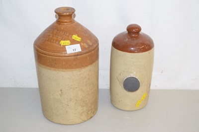 Lot 17 - A stone ware hot water bottle and a Newmarket...