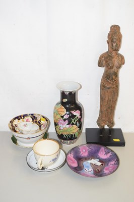 Lot 18 - Mixed Lot: A reproduction bronzed metal figure,...