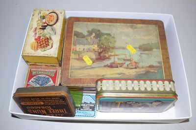Lot 25 - Box of various vintage tins