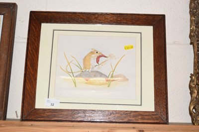 Lot 32 - A framed study of a mouse