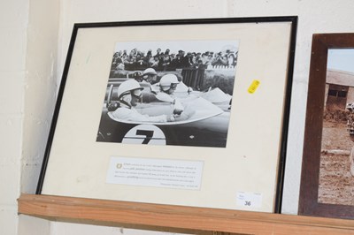 Lot 36 - Michael Cooper photographic print of motor racing