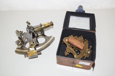 Lot 65 - A Kelvin & Hughes, London 1917 brass sextant...
