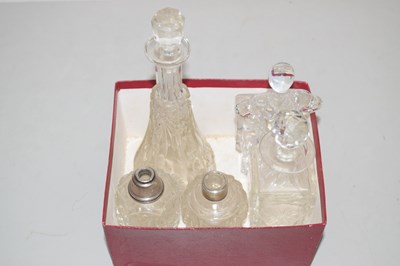 Lot 87 - Box of various dressing table jars