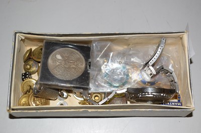 Lot 97 - Box of various assorted coinage, military...