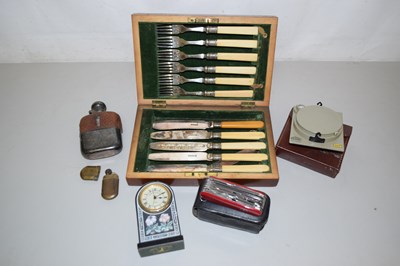 Lot 108 - Mixed Lot: A Breithaupt compass, case of...