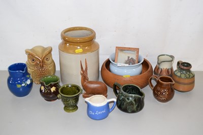 Lot 173 - Mixed Lot: Various decorated jugs, stone ware...