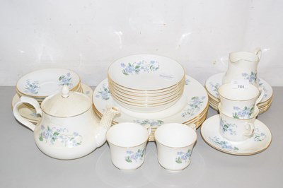 Lot 184 - A Queen Anne gilt rimmed tea set