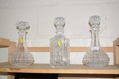 Lot 500 - Three various decanters
