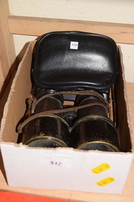 Lot 512 - Pair of early 20th Century binoculars and a...