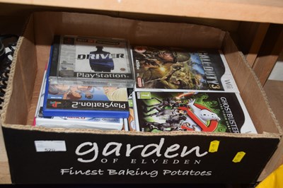 Lot 520 - Boxed of Wii and Playstation games