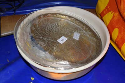 Lot 521 - Large mixing bowl together with various plates,...
