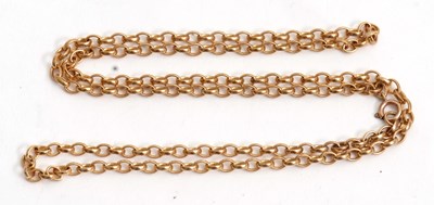 Lot 191 - A belcher link necklace, with clasp only...