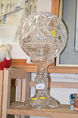 Lot 547 - A large and impressive glass lamp or centrepiece