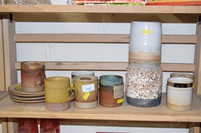 Lot 550 - Selection of various modern glazed ceramics