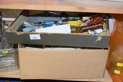 Lot 566 - Box containing a selection of various die cast...