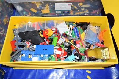 Lot 585 - A Lego storage box containing a quantity of...