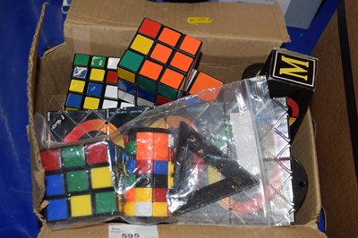 Lot 595 - Collection of various Rubiks puzzles and...