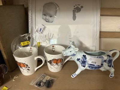 Lot 608 - Various books, ceramics etc