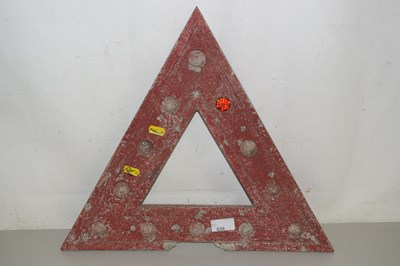 Lot 626 - A circa 1940's triangular road warning sign...