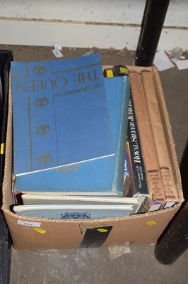 Lot 629 - Box of various books including royal interest