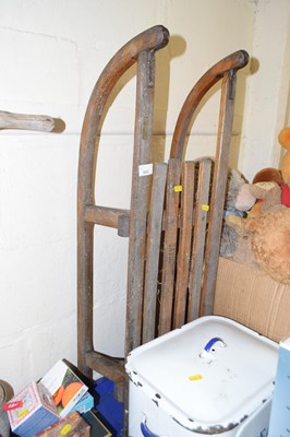 Lot 643 - Child's vintage toboggan
