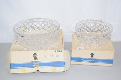 Lot 207 - Two Waterford Crystal circular bowls